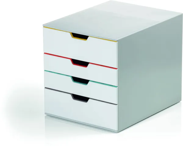 Durable Varicolor A4 gaveteira 4 gavetas branca