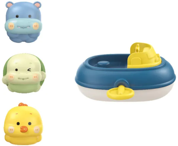 Conjunto de banho - Animais flutuantes