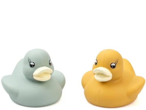 Pato de borracha em silicone, 2 sortidos