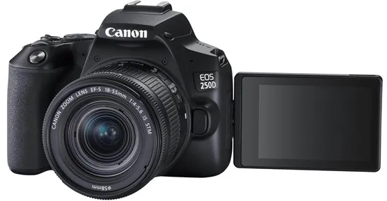 Canon EOS 250D 18-55mm III + 75-300mm III - Preto
