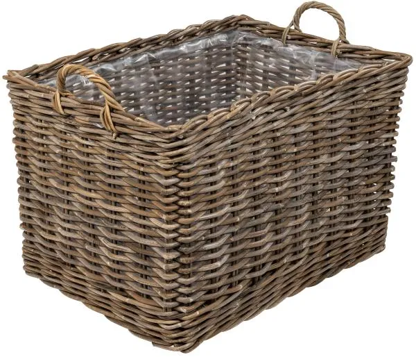 Cesto alongado com rodas 82x57x52cm