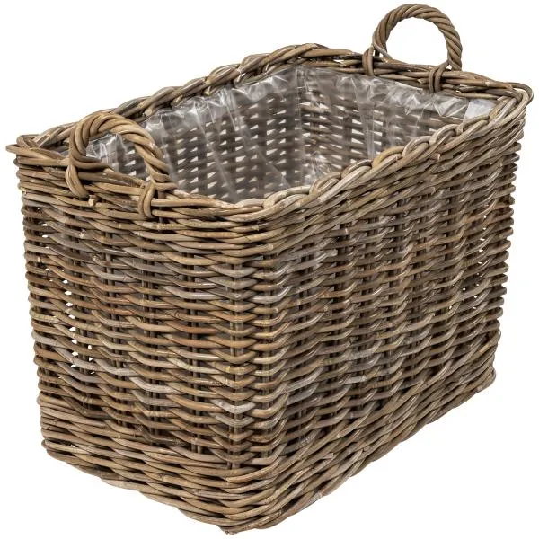 Cesto alongado com rodas 68x42x45cm