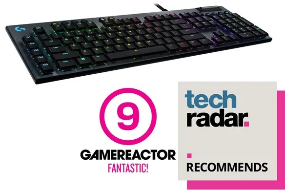 Logitech G815 LIGHTSYNC RGB GL Clicky - US - Teclado de gaming - Inglês americano - Preto