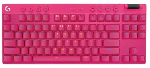 Logitech G PRO X TKL LIGHTSPEED - Logitech GX Brown (Tactile) - Táctil - Teclado de Jogo - Sem Numpad - Inglês Americano - Rosa