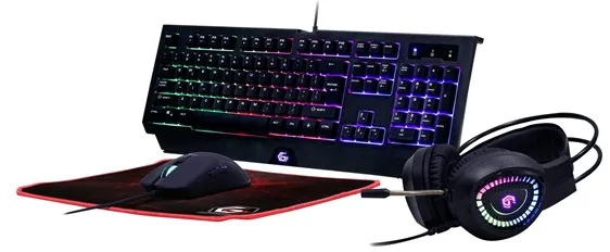 Gembird GMB Gaming Phantom - Teclado de gaming - Inglês americano - Preto