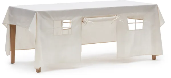 LAFORMA Temis casa de brincar - algodão branco (230x210)